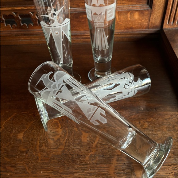 NWOT - VINTAGE ART GLASS - LUXURY FLUTES - Picture 7 of 10